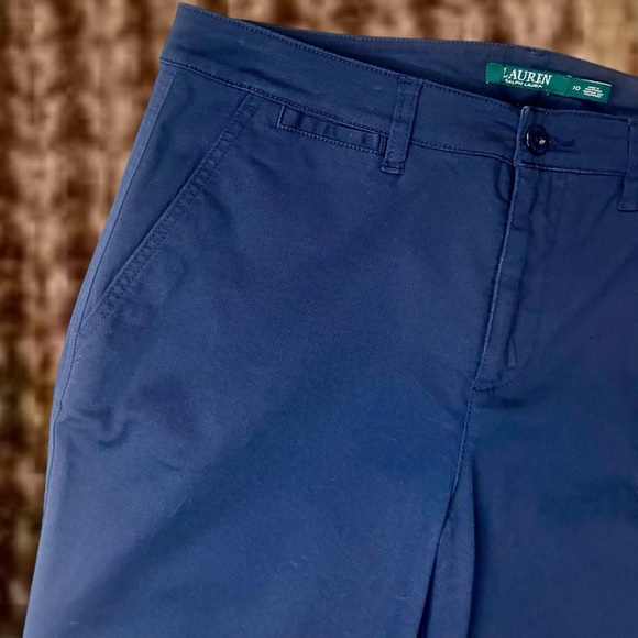 NWT Lauren Ralph Lauren Cotton-Blend Chino Pants in “Royal Navy” Size 10 - Picture 4 of 13